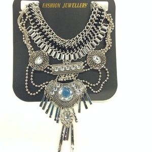Beautiful Silver Statement Necklace